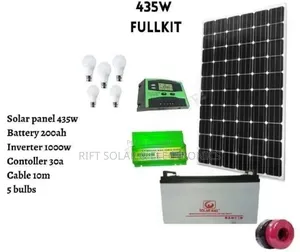New 435 Watts All Weather Solar Energy Home Package 1000w Inverter Kit