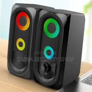 Original Hp Dhe-6001 Wired RGB Gaming Speakers Led Pc Laptop Computer