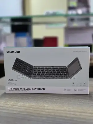 Green Lion Tri-Fold Wireless Keyboard Scissor-Switch Structure - Gray