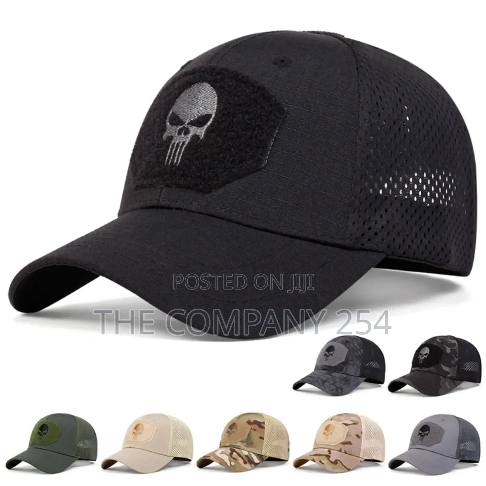 Punisher Baseball Cap Velcro Cap Tactical Outdoor Skull Camo Hat