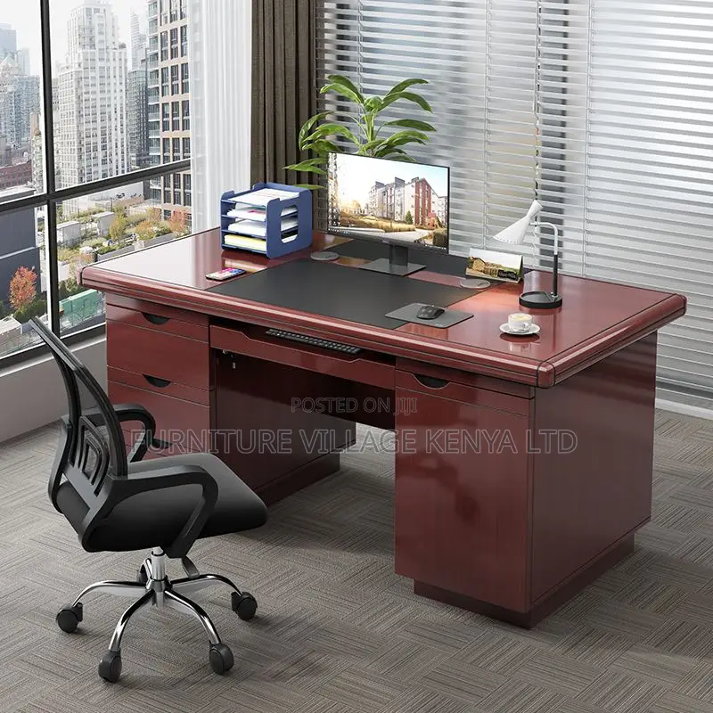 120cm Executive Office Desk With Drawers