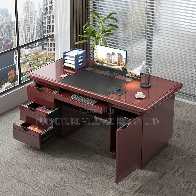 120cm Executive Office Desk With Drawers