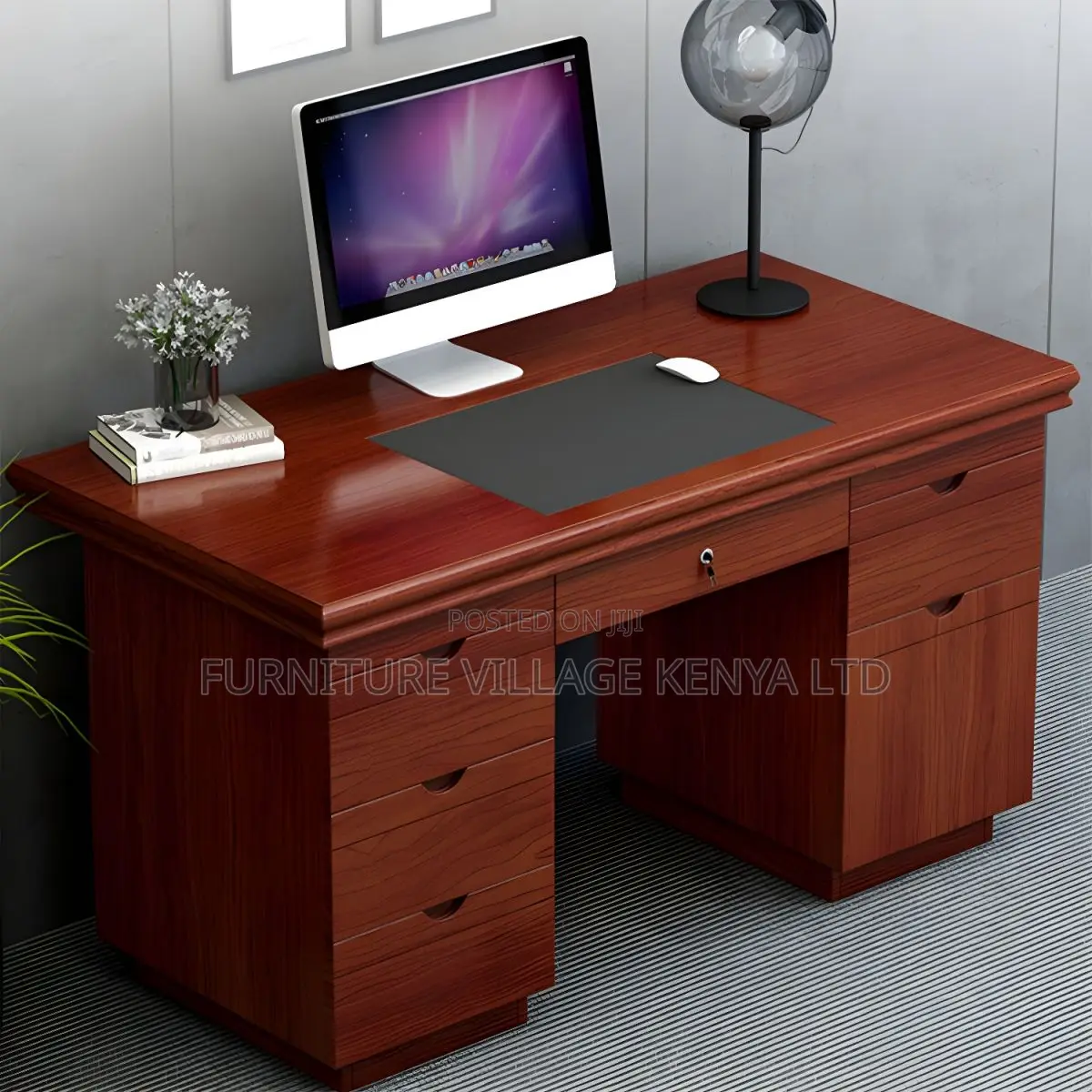 120cm Executive Office Desk With Drawers