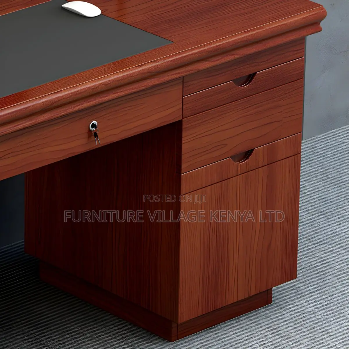 120cm Executive Office Desk With Drawers