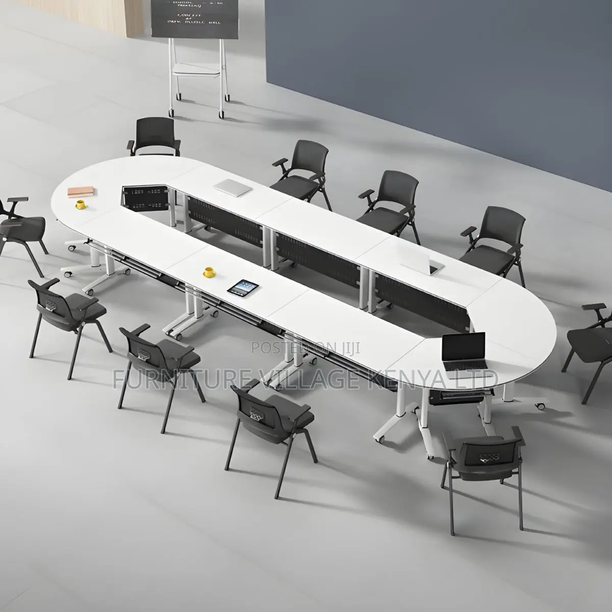 Modern Folding Desk With Wheels