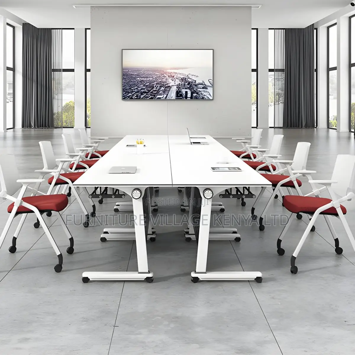 Modern Folding Desk With Wheels