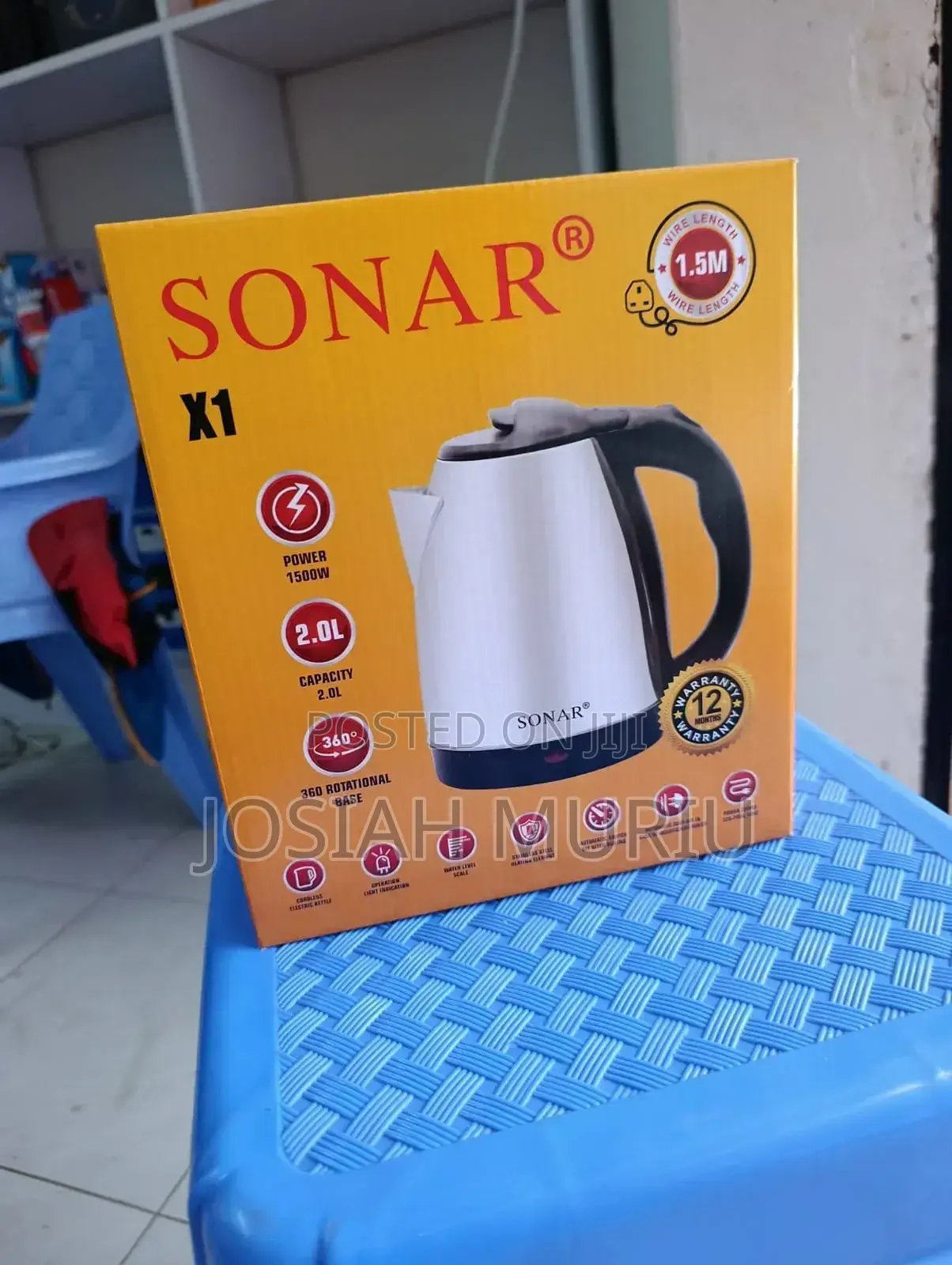 Sonar 2ltrs 1500w Electric Kettle