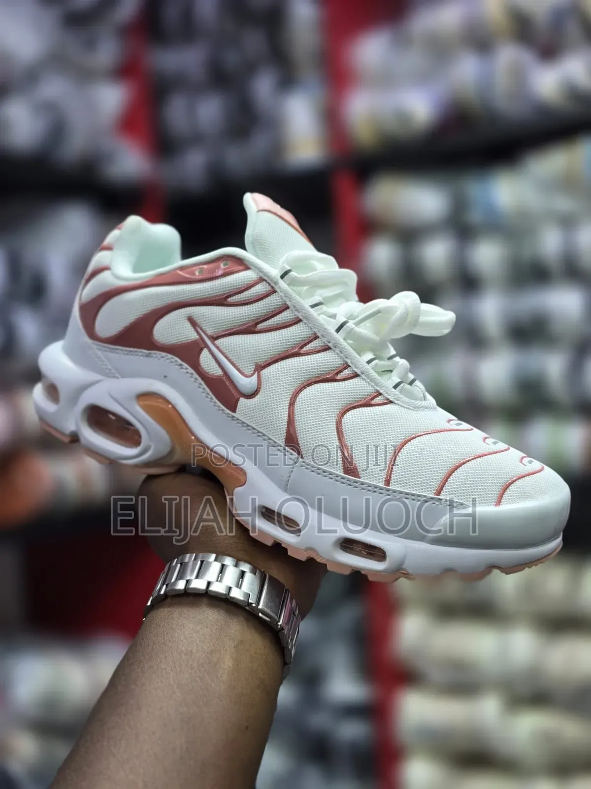 Nike Air Max Plus 'white Pink Oxford' Sneaker.