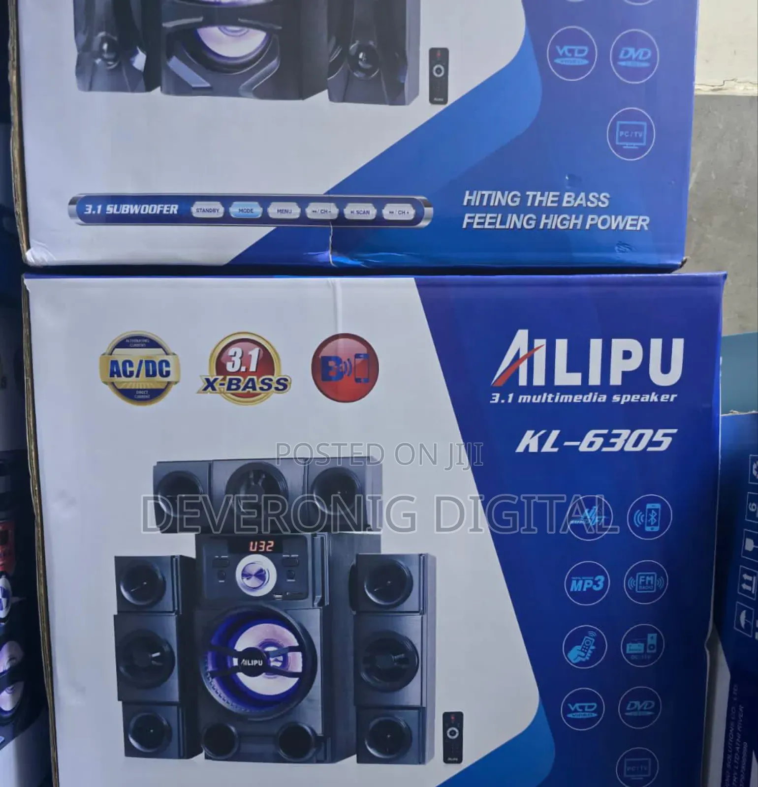 3.1ch Ailipu Homethearter Multimedia Speaker System Woofer