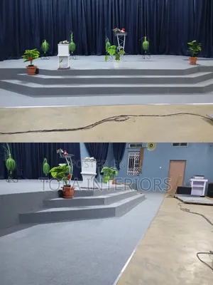 Light Grey Church Altar Floor Decoration Carpet That Is Easy to Clean