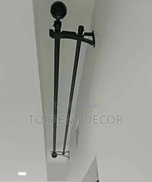 Built To Hold,Styled To Shine  Powder Coated Curtain Rods