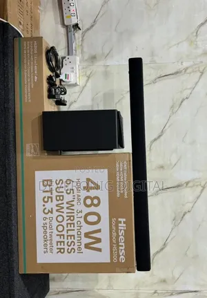 *Hisense Hs3100 3.1ch 480w Wireless Soundbar Wireless Subwoofe