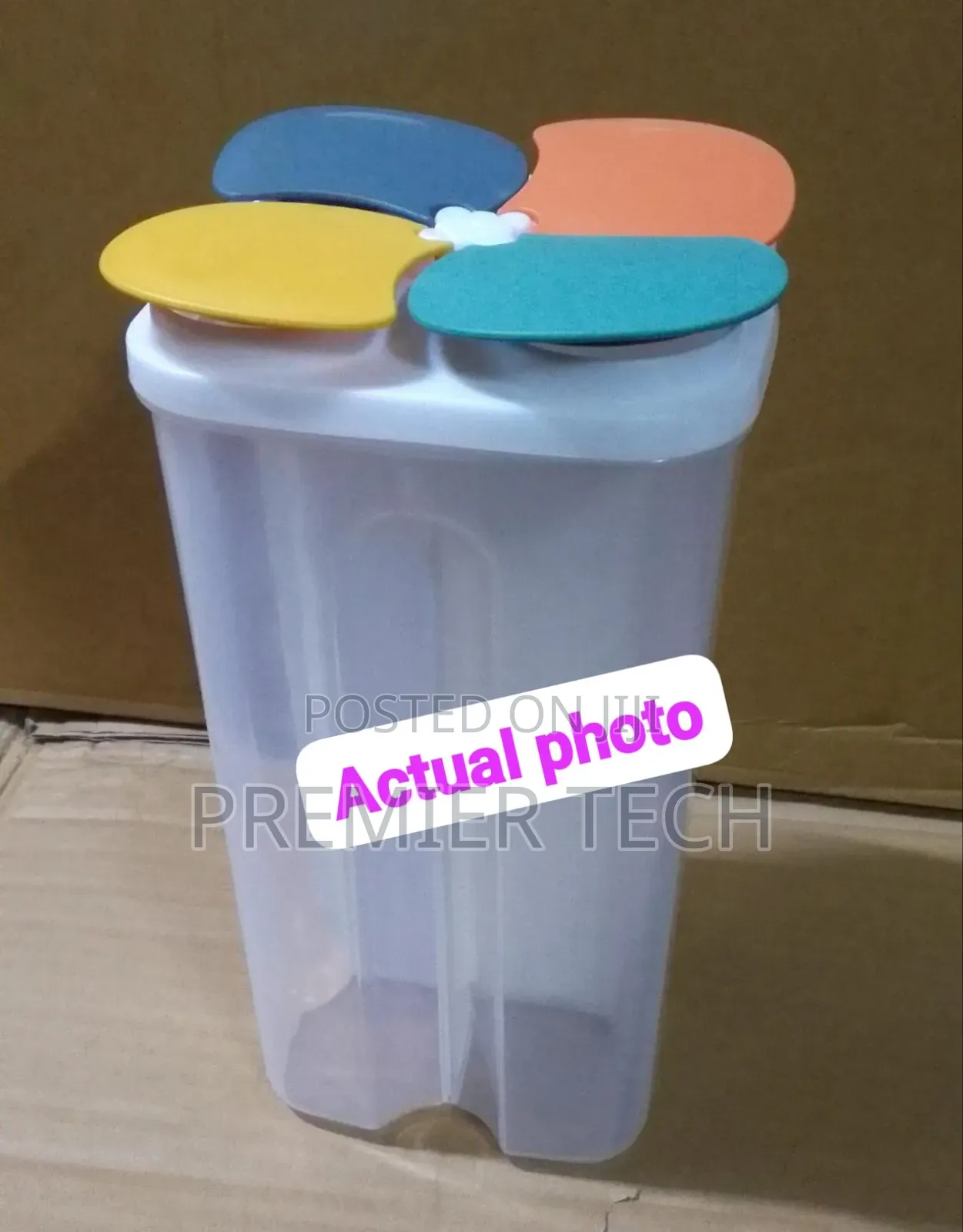 4 Partition Cereal Container