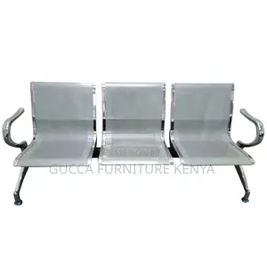 3-link Metallic Reception Waiting Bench