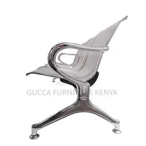 3-link Metallic Reception Waiting Bench