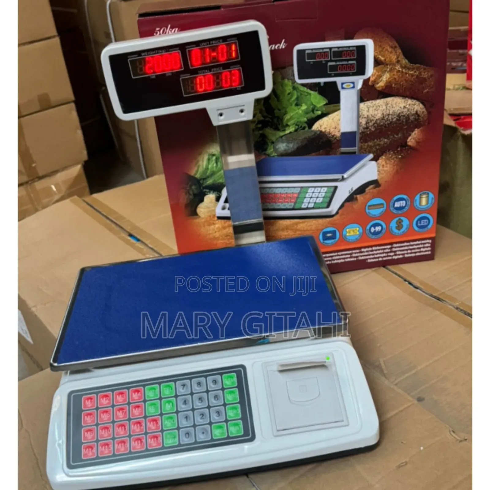 50kg Electric Weighing Scale With Receipt Printer at 