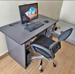 Gray Office Desk Mesh Back Office Chair