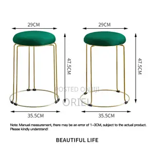 Barstool : Ottoman Round Modern Barstool