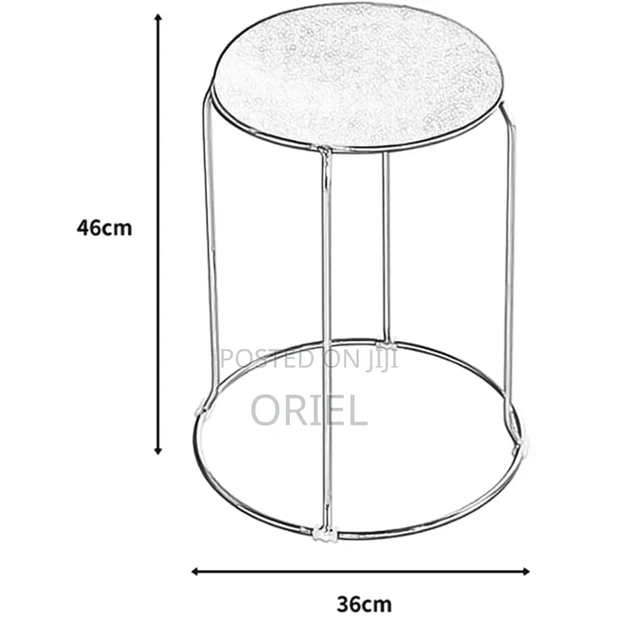 Barstool : Ottoman Round Modern Barstool