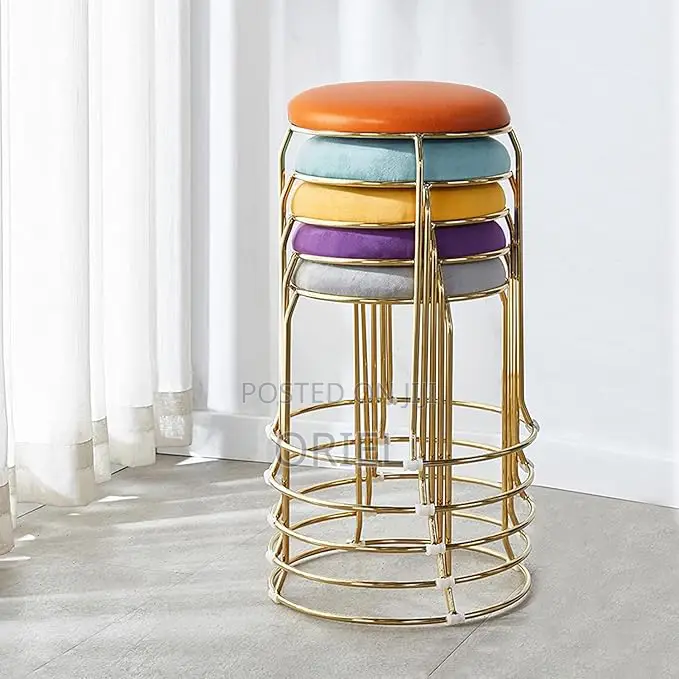 Barstool : Ottoman Round Modern Barstool