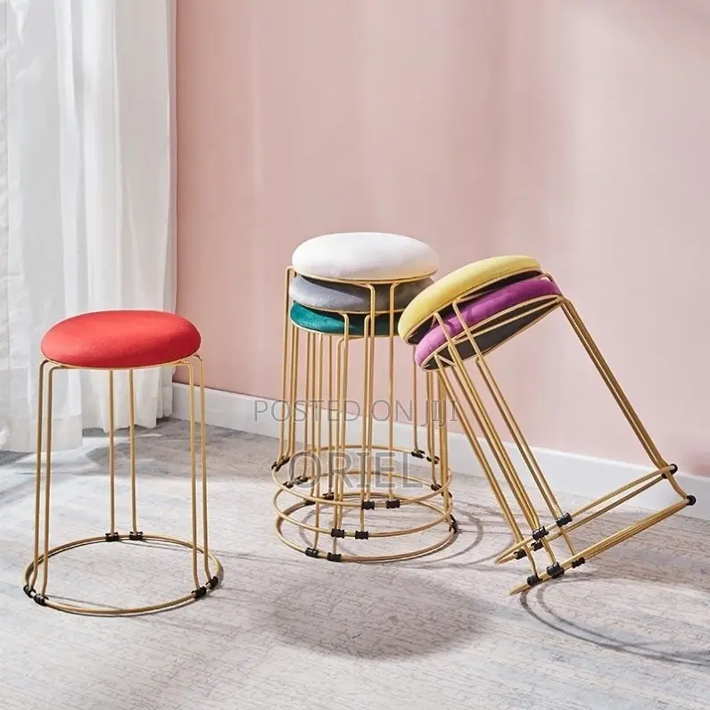 Barstool : Ottoman Round Modern Barstool