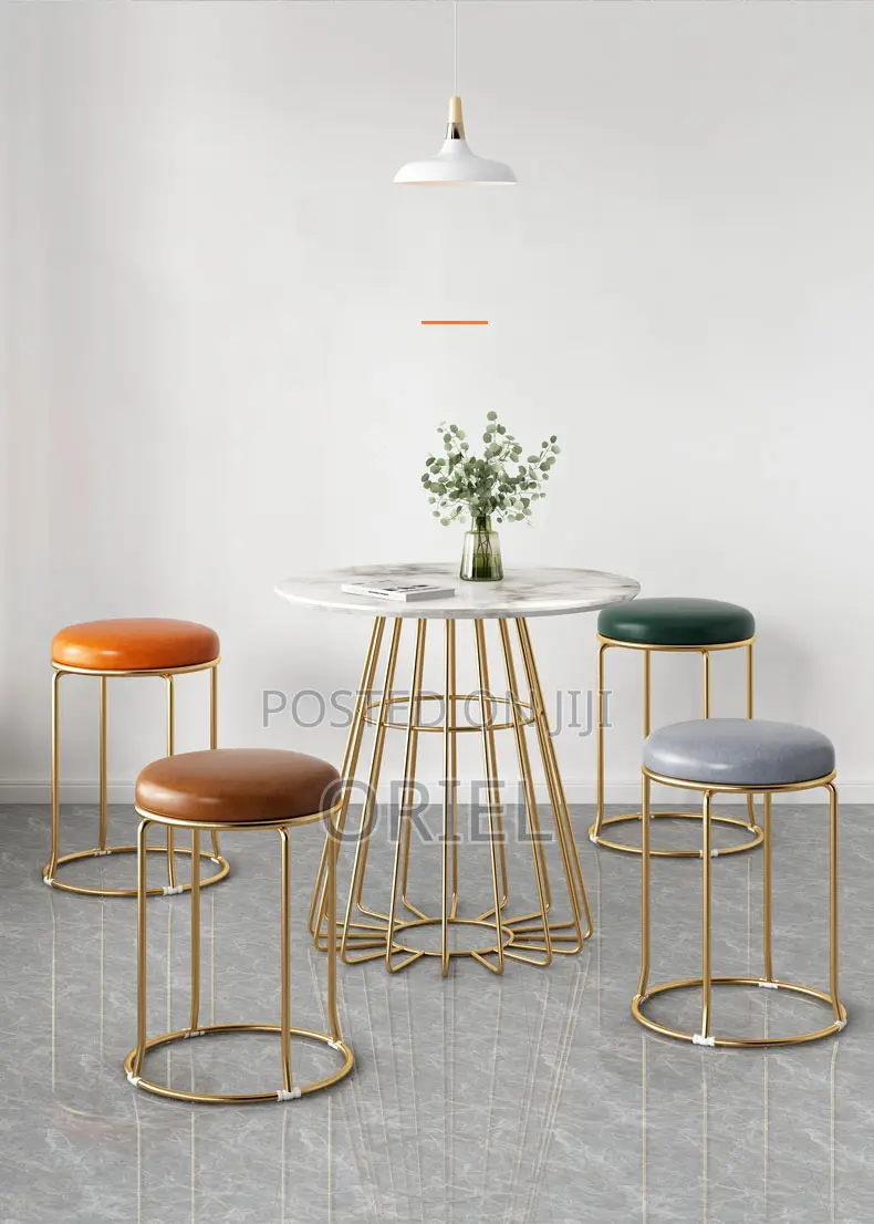 Barstool : Ottoman Round Modern Barstool