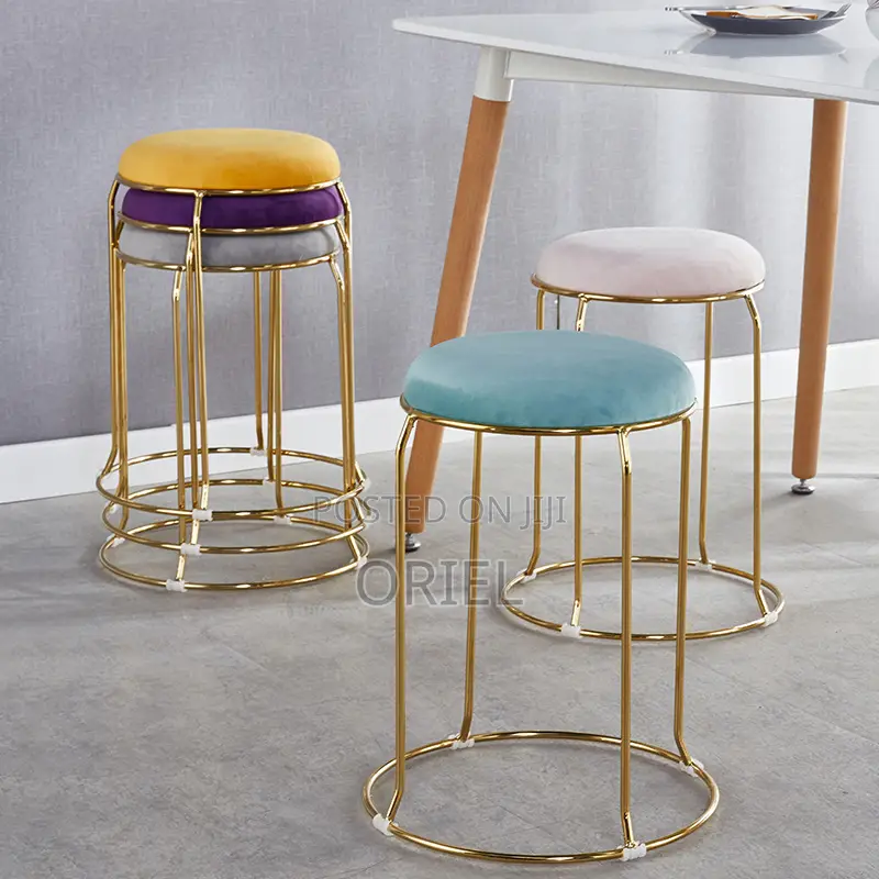Barstool : Ottoman Round Modern Barstool