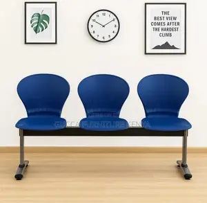 3-link Plastic Reception Office Waiting Bench