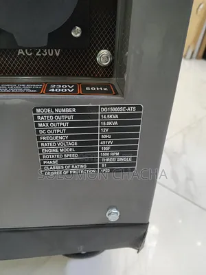 Cigma Uk 15kva Diesel Silent 🔕 Generator Dual Phase