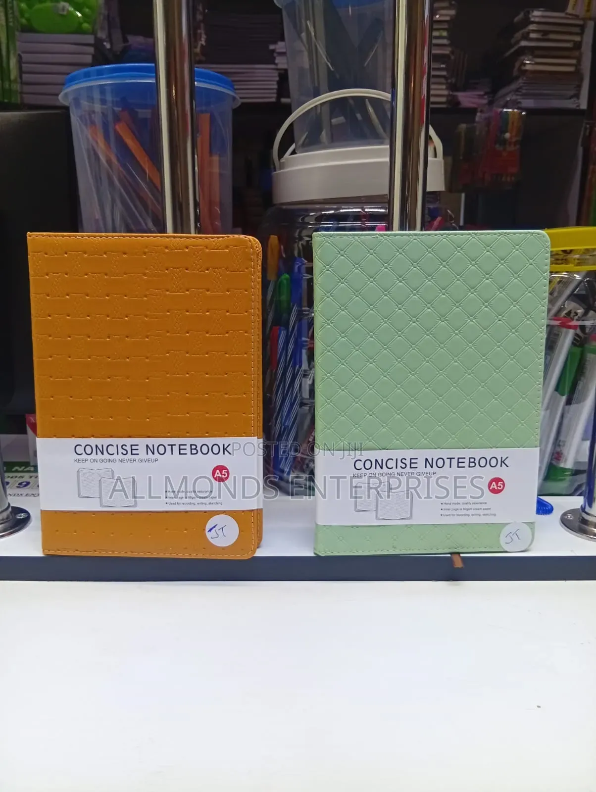 A5 Concise Notebook With Soft Leather Cover