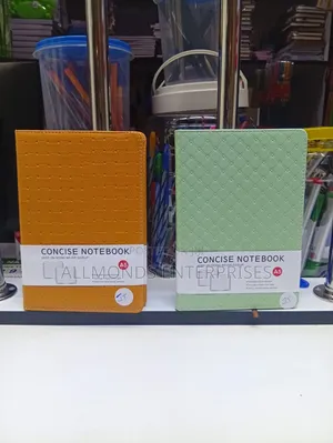 A5 Concise Notebook With Soft Leather Cover