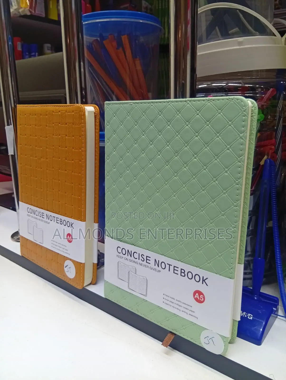 A5 Concise Notebook With Soft Leather Cover