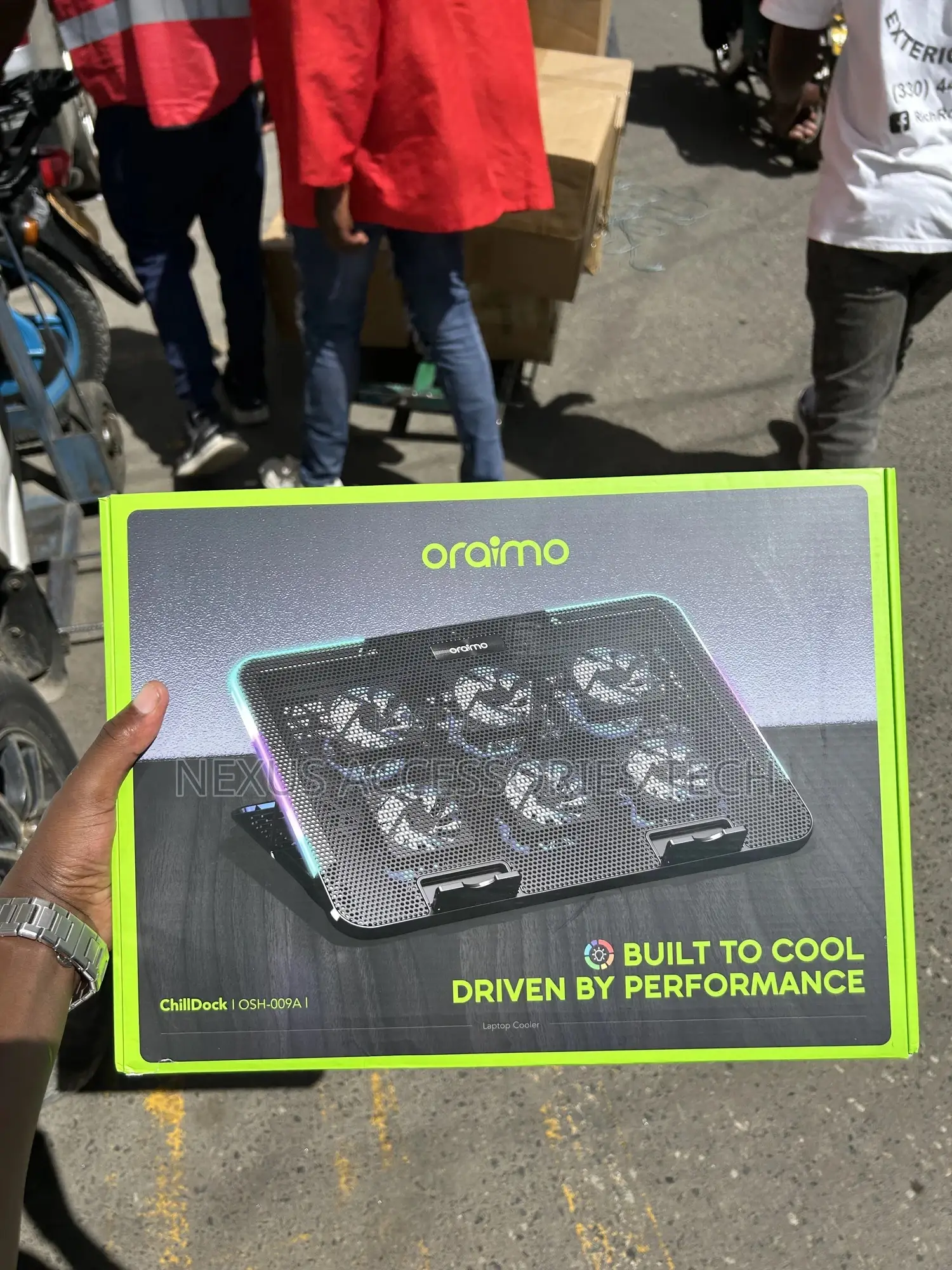 Oraimo Chill Dock Ohs-009a – Laptop Cooling Fan, Silent Powerful