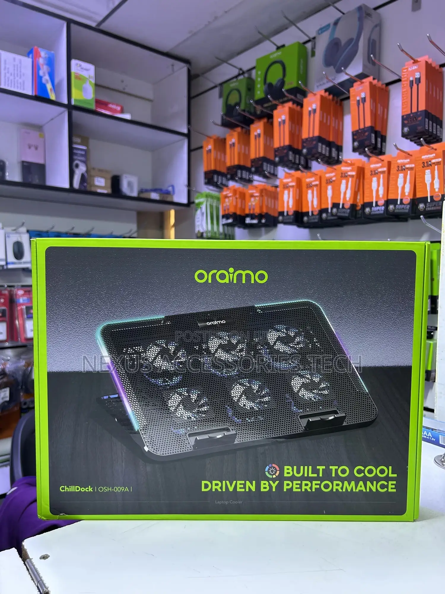 Oraimo Chill Dock Ohs-009a – Laptop Cooling Fan, Silent Powerful