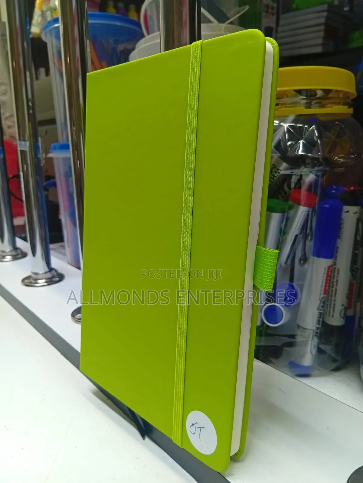 A5 Notebook Green Cover With String