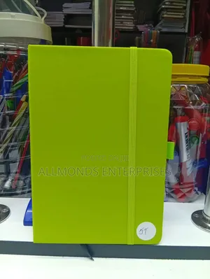 A5 Notebook Green Cover With String