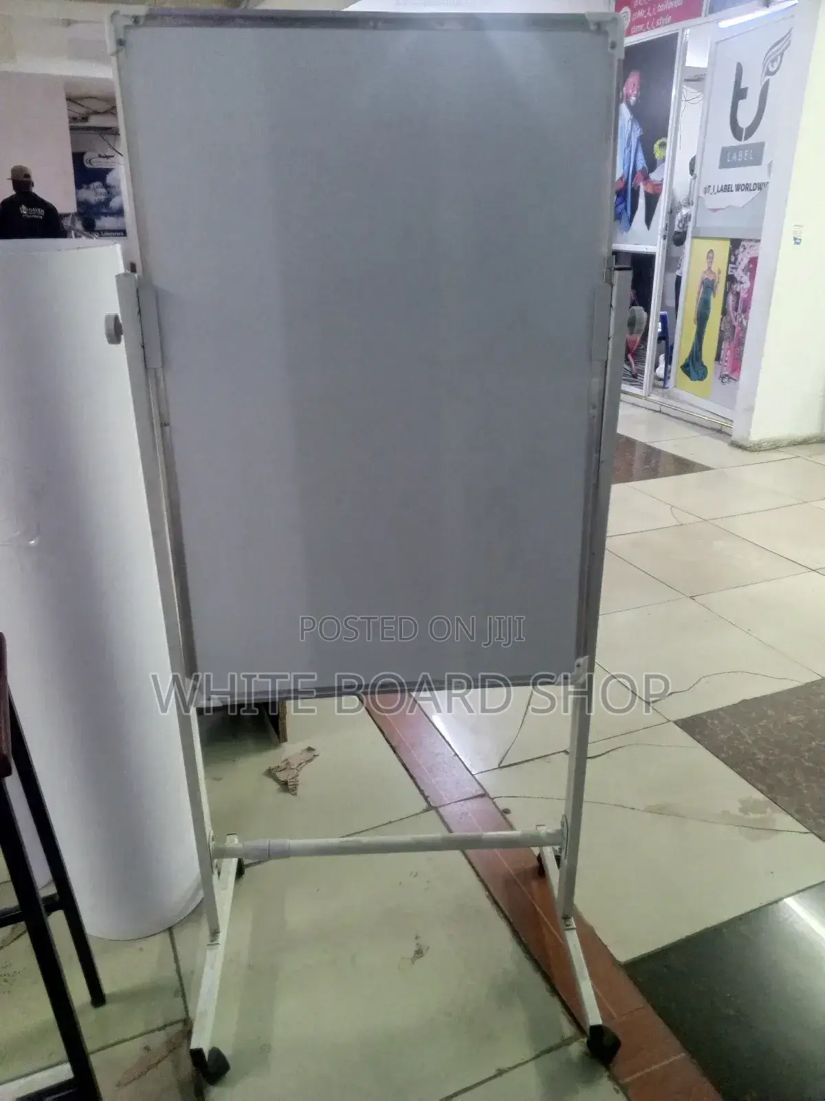 Free Standing Small Portable White Board A0 Size- Double Sided
