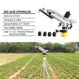 Water Sprayer Impact Rain Gun for Farms