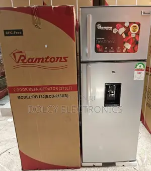 Ramtons Rf/130- 213l 2 Door Direct Cool Fridge+ Dispenser