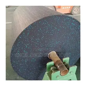 Speckled Rubber Gym Mat – Weight Training Flooring