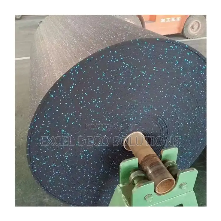 Speckled Rubber Gym Mat – Weight Training Flooring