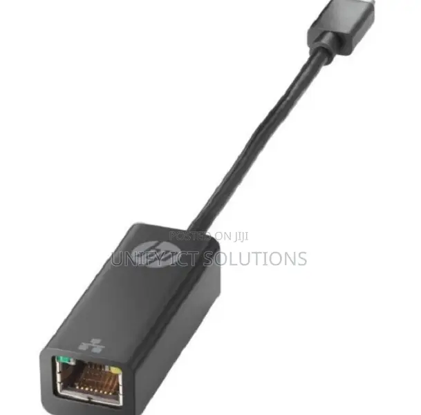 Hp Usb-C to Rj45 Adapter - Black - V7w66aa
