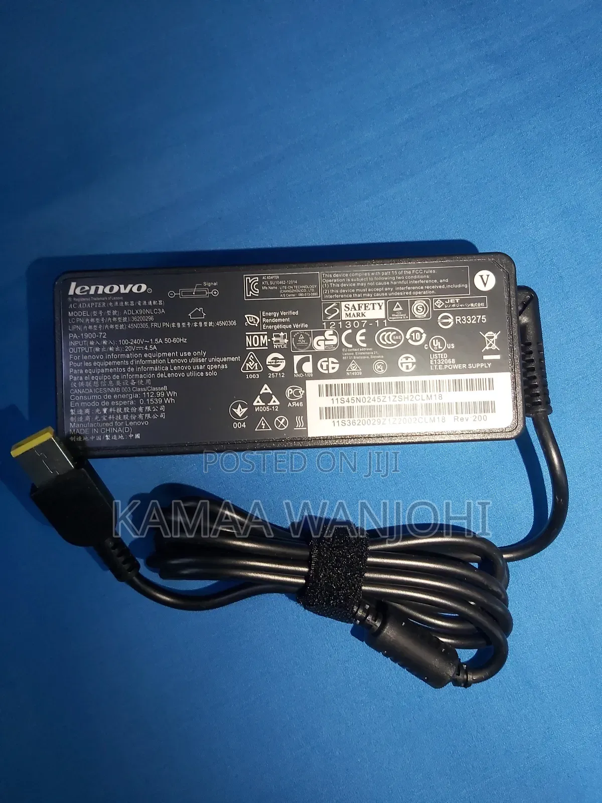 Lenovo Thinkpad Charger(Usb Square Connector)
