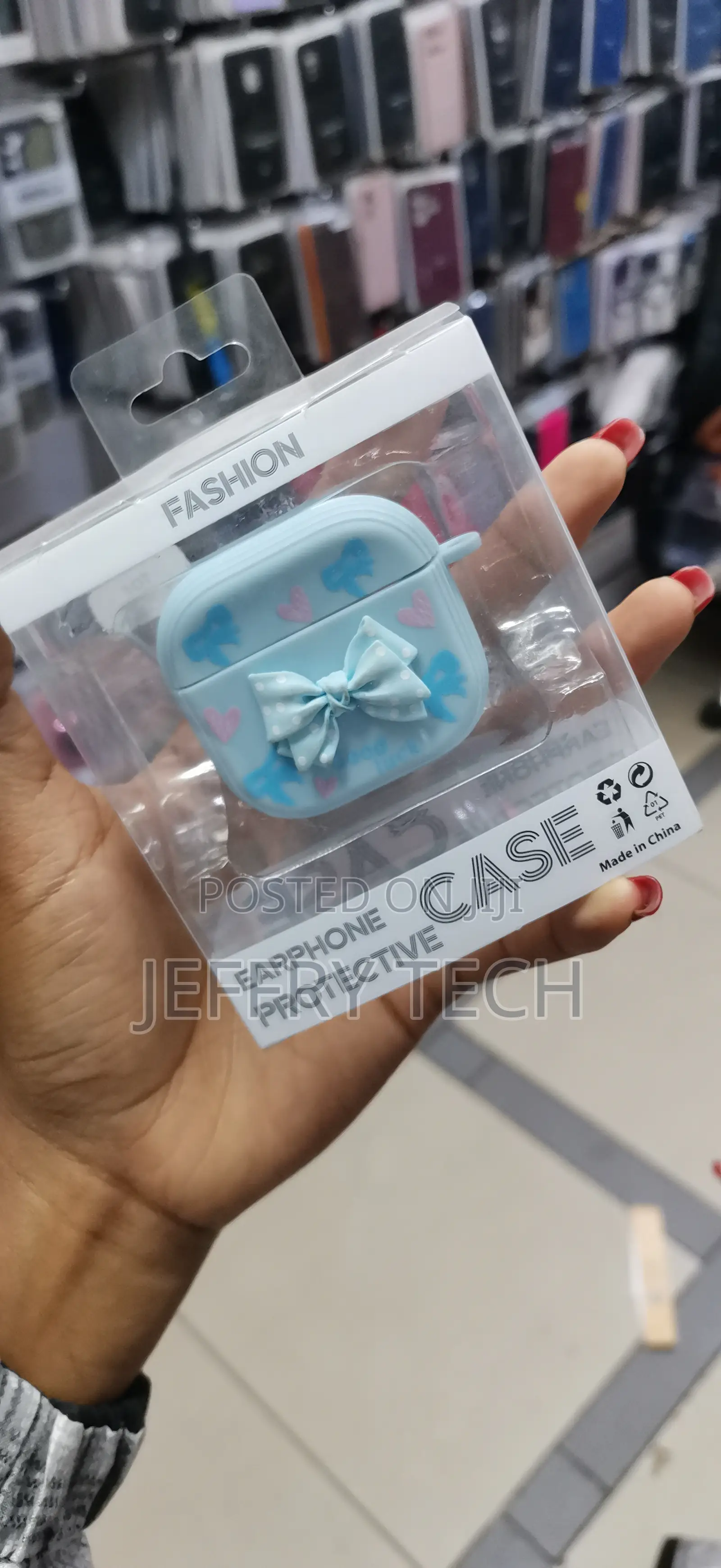 Cute Airpod Pro 2 Case With Keychain Pink Bow
