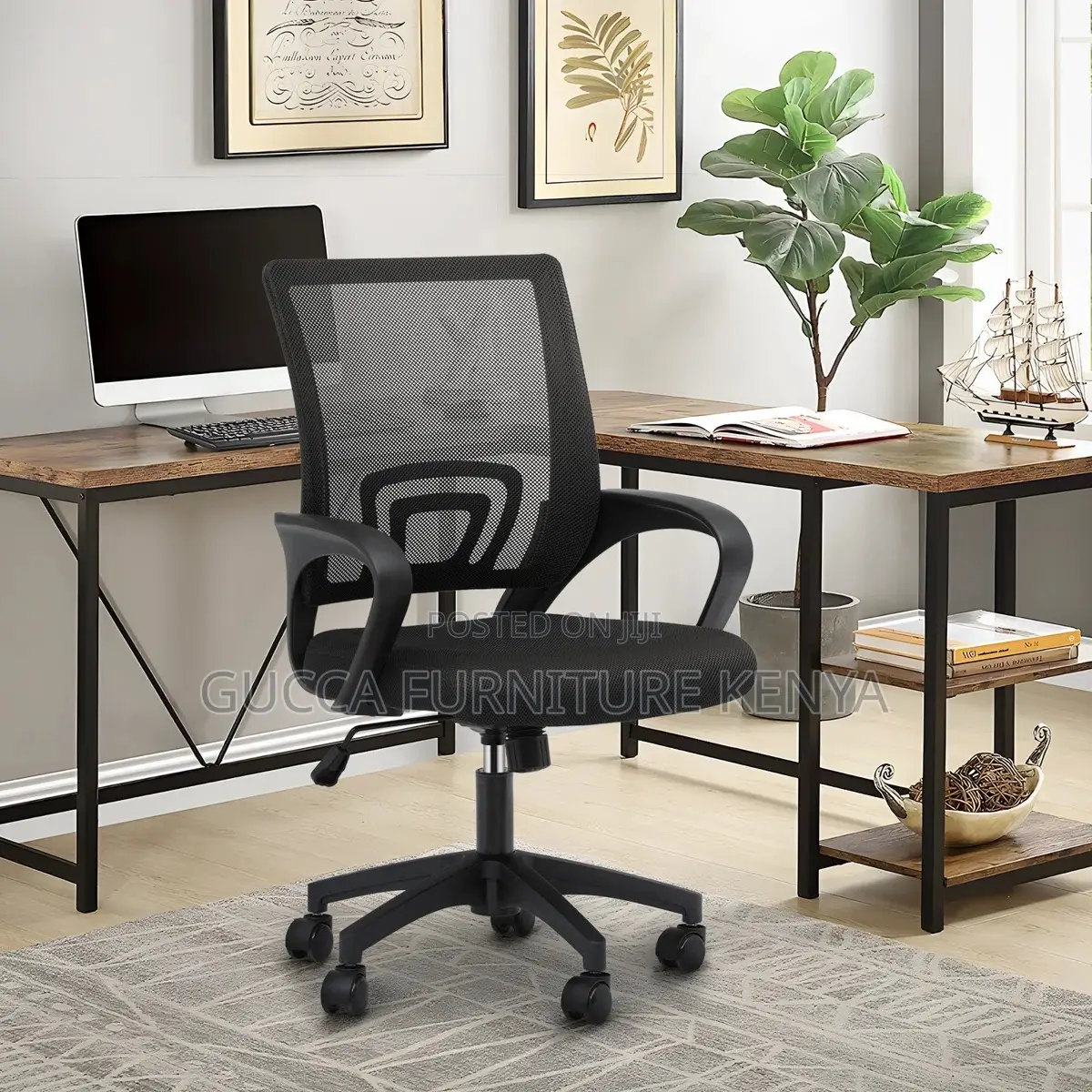 Swivel Adjustable Clerical Office Chair