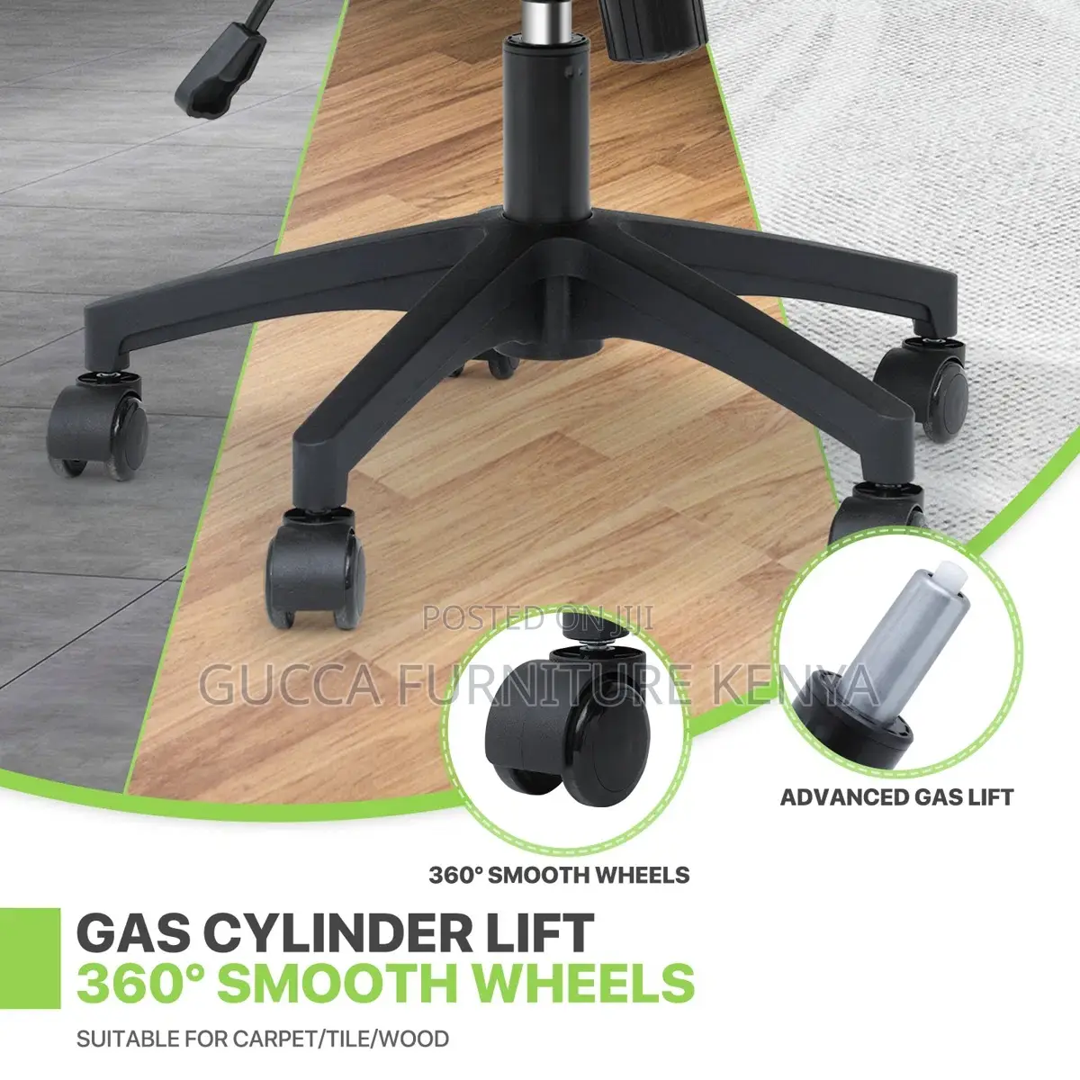 Swivel Adjustable Clerical Office Chair