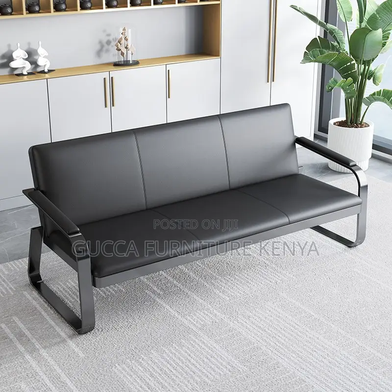 5-searter Leather Executive Reception Sofa Set