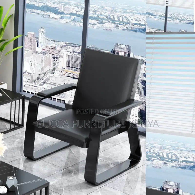5-searter Leather Executive Reception Sofa Set