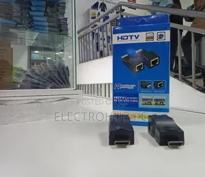 Hdmi Extender 30m Via Ethernet Cat6 Cable Adapter