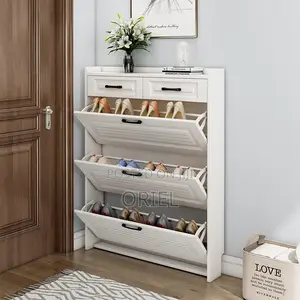 White Modern Shoe Storage Rack
